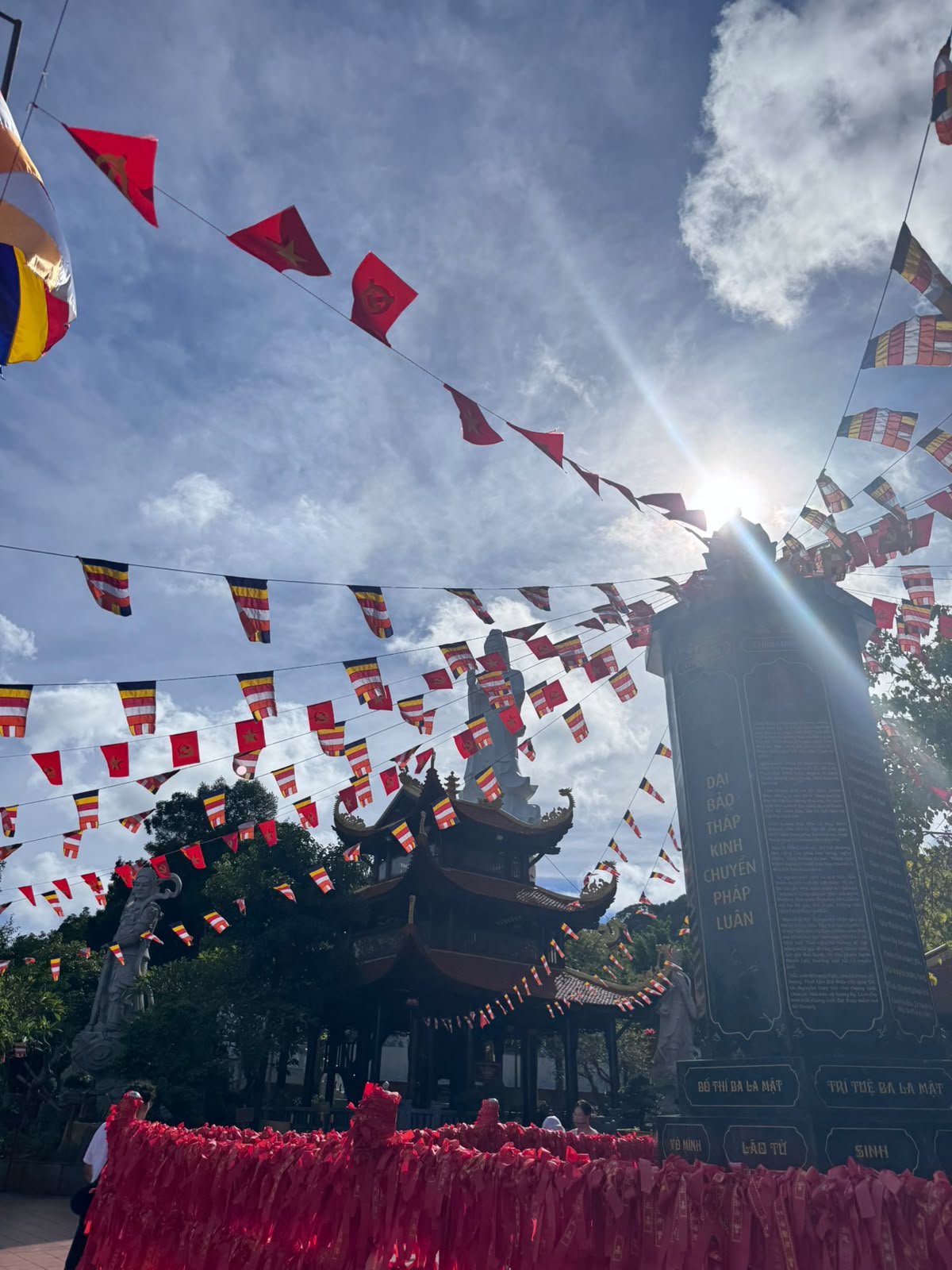 A peaceful stop at a Buddhist monastery.